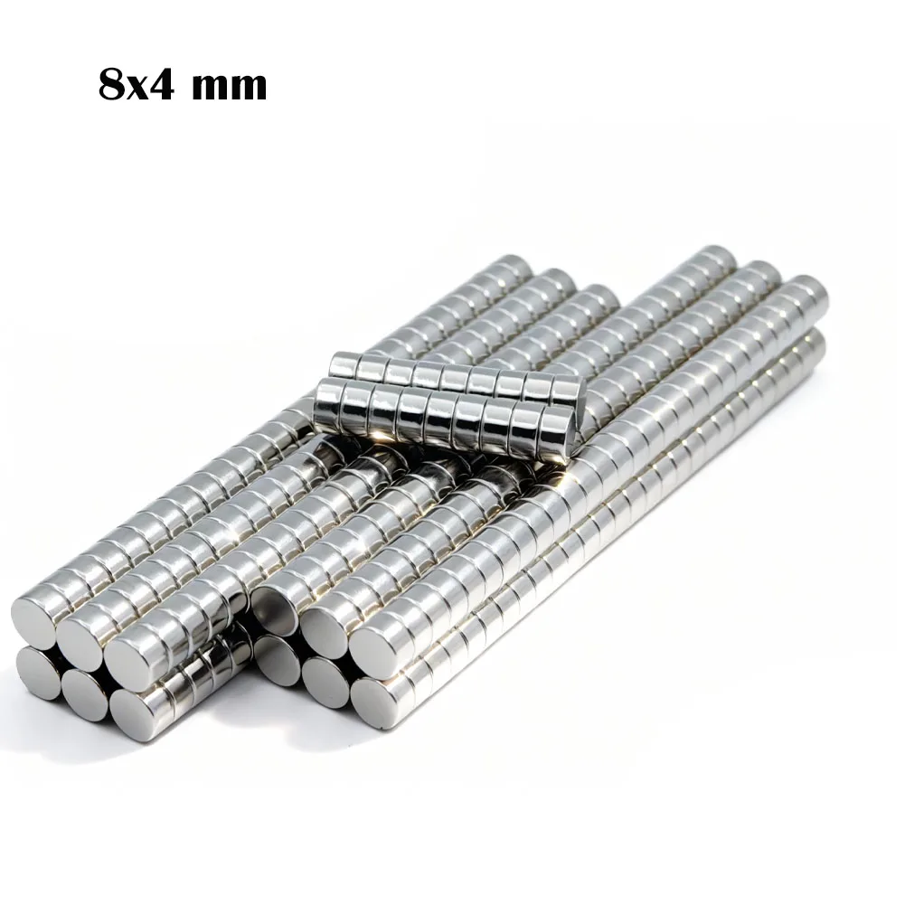 

8x4mm Super Powerful Round Magnet Neodymium Magnet NdfeB N35 Strong Permanent Magnetic imanes Refrigerator Magnet