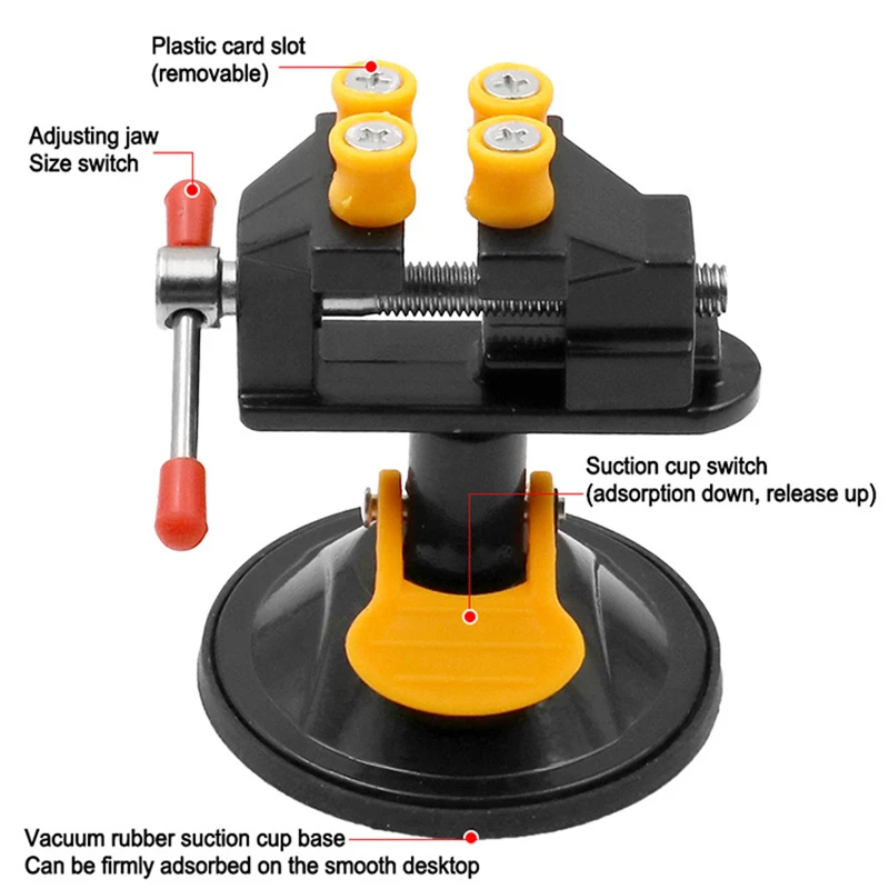 Model Mini Vise Parts Modification  Military Model Tools Precise Aluminum Alloy Vise Diorama Kit Modeling