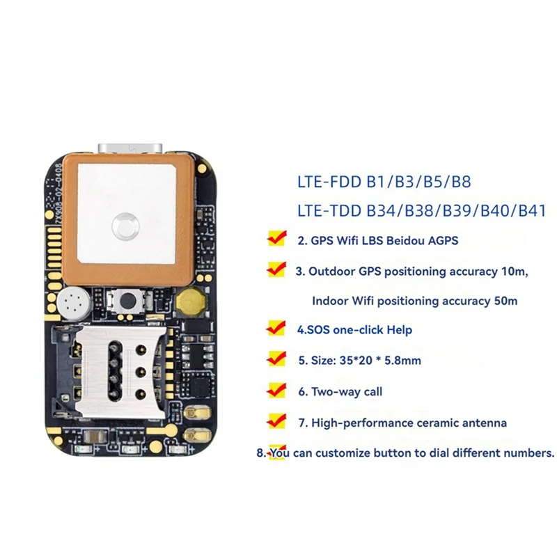 

【КУПИТЬ ЗАРАЗ】3X ZX908 Mini 4G GPS трекер PCBA чип-плата для автомобиля система слежения людей WIFI Beidou спутниковый локатор