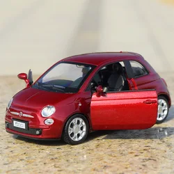 1:32 Fiat 500 Alloy Mini Car Model Diecast Metal Toy Vehicles Car Model High Simulation Miniature Scale Collection Children Gift