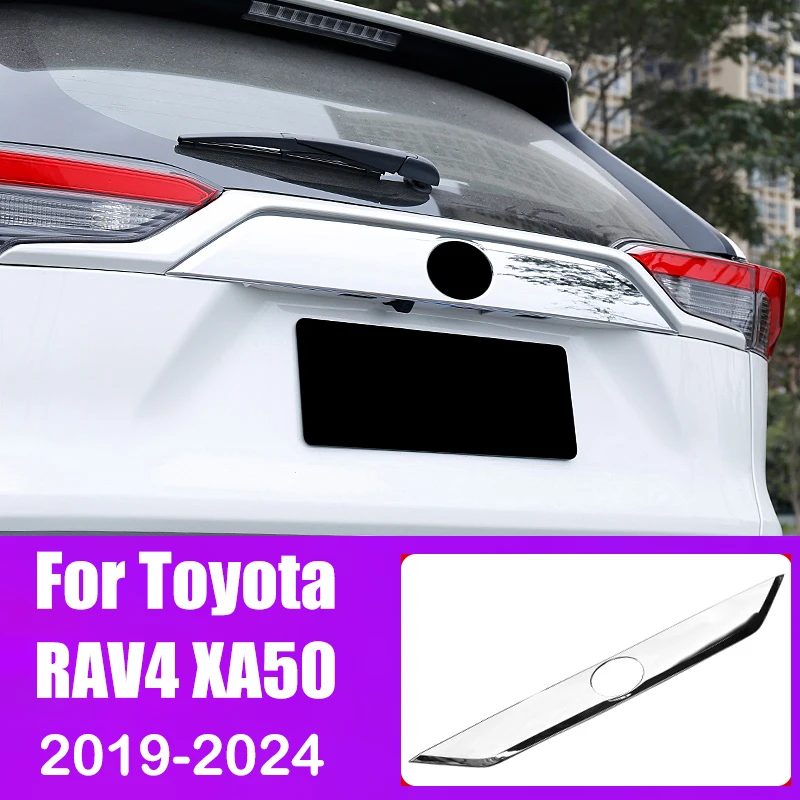 

For Toyota RAV4 XA50 2019 2020 2021 2022 2023 2024 RAV 4 Hybrid Car Rear Tail Trunk Door Logo Trim Cover Accessories