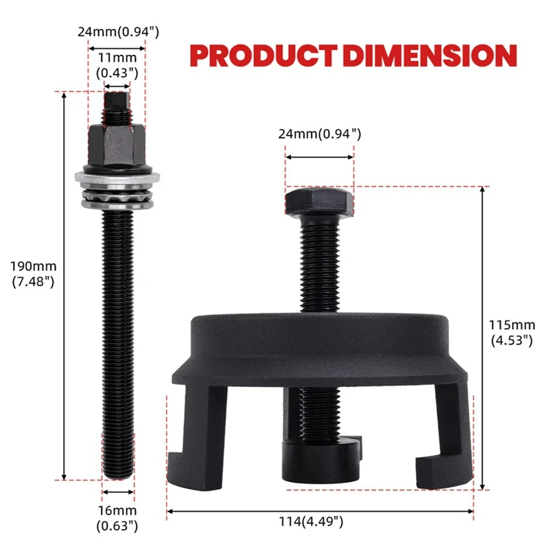 Super Sale 25264 Harmonic Balancer Puller and Installer Tool Set for GM LS/LT Engines