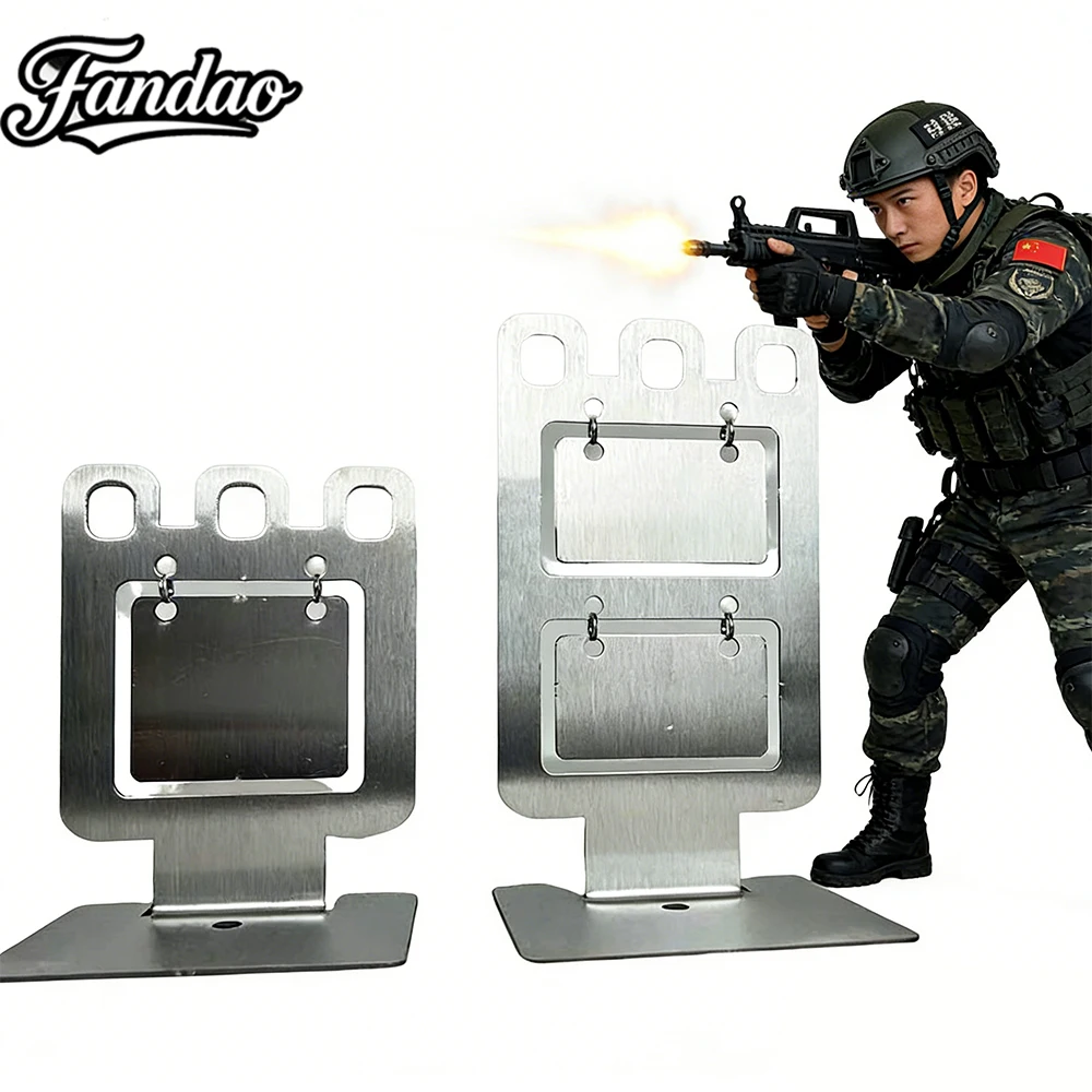 

Fandao Ipsc Metal Shooting Target Practice Steel Reactive Training Airsoft Gel Ball Dart Range Equipment Shooting Accessories