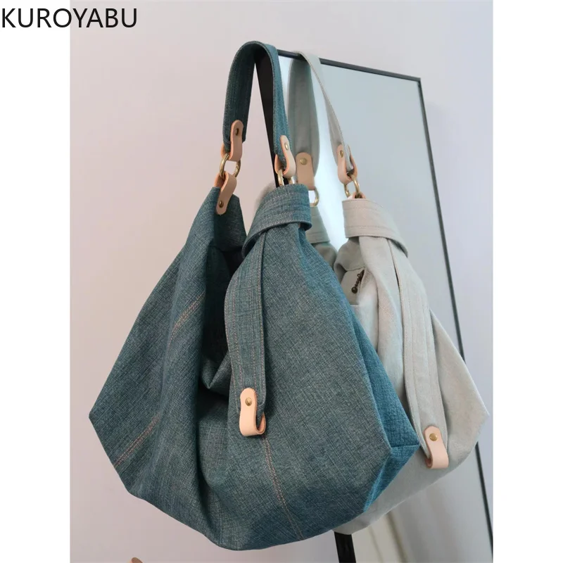 

Retro Shoulder Bag Women's Cowboy Crossbody Bags Fashion Solid Messenger Bags Ladies Denim Sling Bag Large Capacity Designer Bag