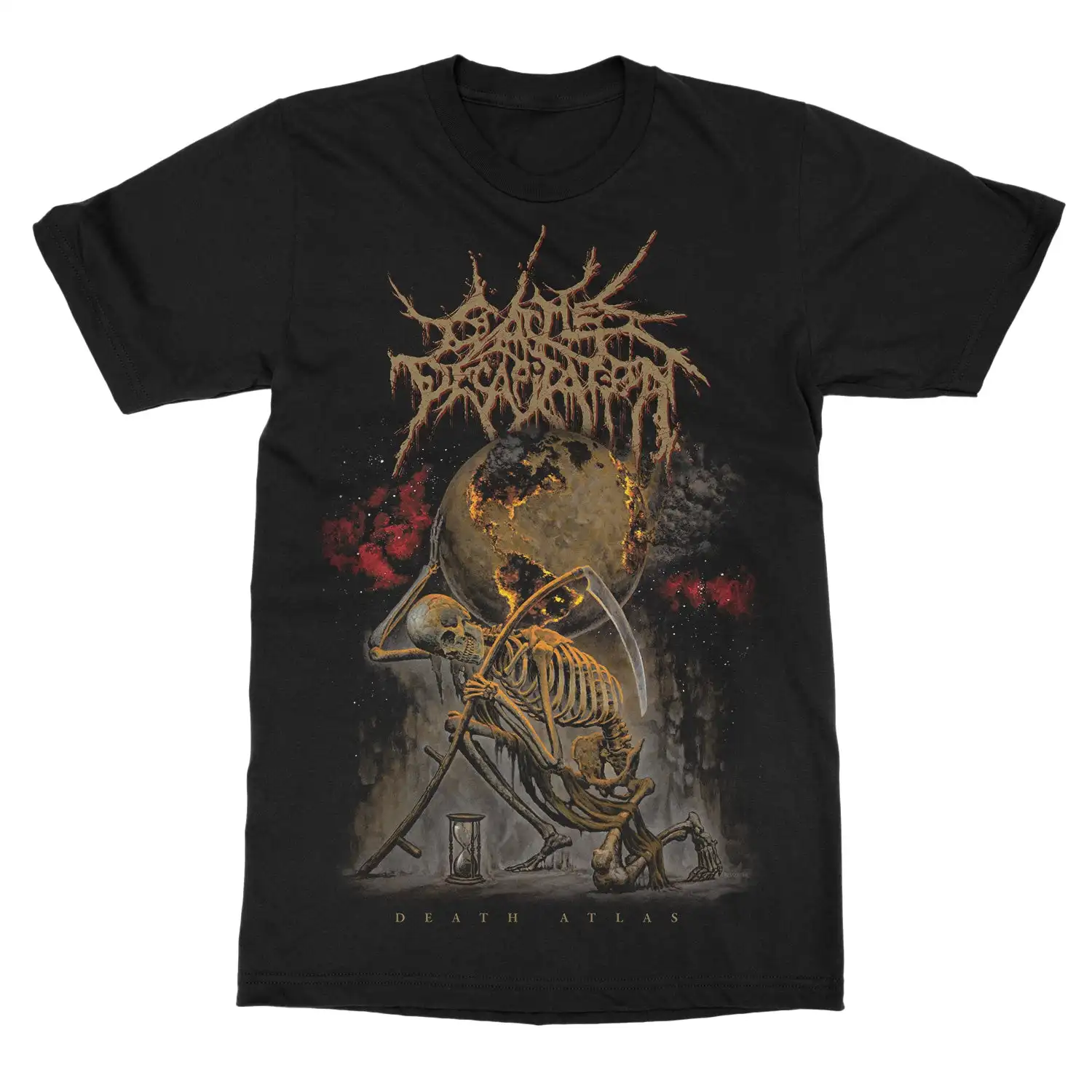 Cattle Decapitation Death Atlas Band T-Shirt 100% Cotton Graphic Tee Men Women Summer Streetwear Top