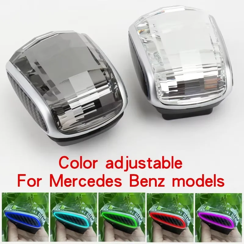 

Crystal Gear Shift Knob Headle With LED For Mercedes-Benz GLE GLS C E GLC GLA EQA EQB GLB Automatic Transmission Gearbox Shifter