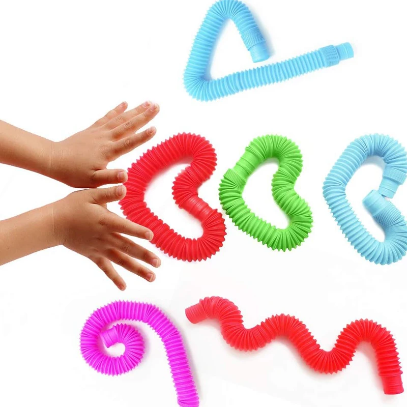 Fidget Anxiety Pop Tubes Party Favors Sensory Toys For Kids Decompression Stretch Pipe Antiestres Juguete Ansiedad