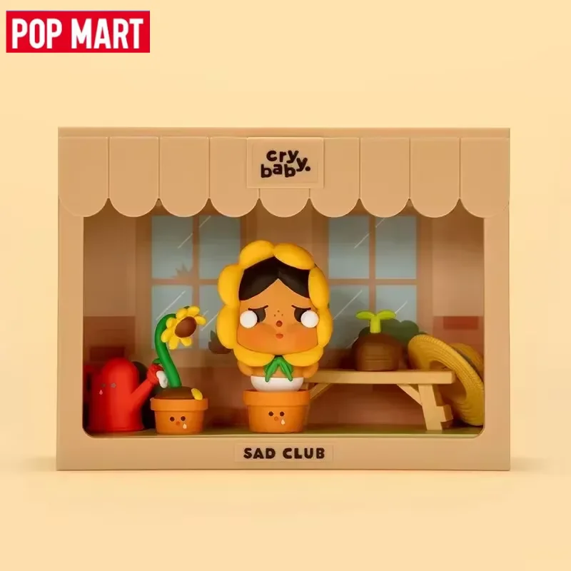 

POP MART CRYBABY Sad Club Series 1PC/9PCS Scene Set Anime Action Figure Blind Box Molly Figurine Cute Desktop Ornament Gift Girl