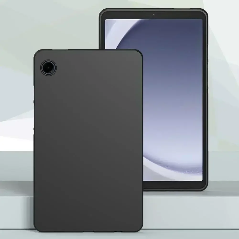 Soft Case For Samsung Galaxy Tab A9 Plus 2023 10.9 S7 S8 S9 FE Plus Ultra 12.4 Silicone TPU Black Protective Shell Back Cover