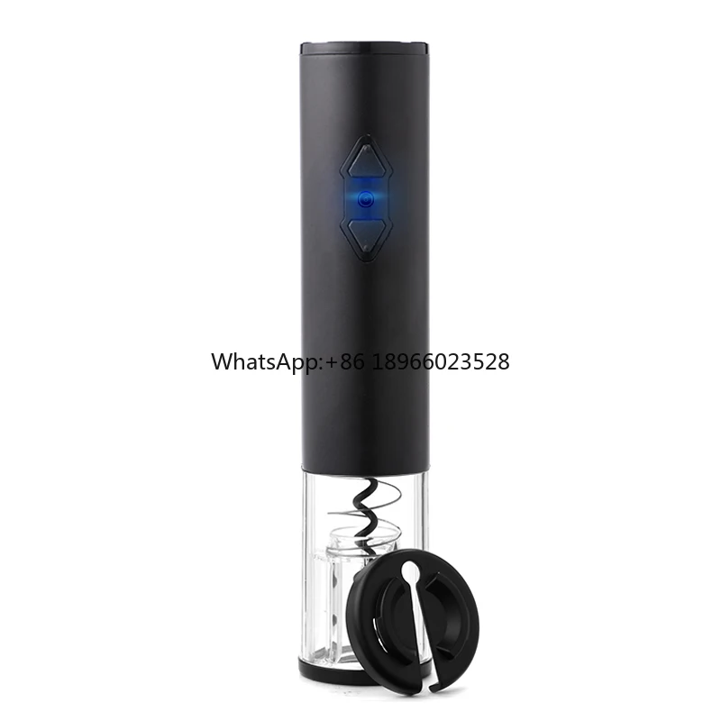 Electric wine opener automatic electric wine bottle opener with foil cutter rechargeable stainless steel