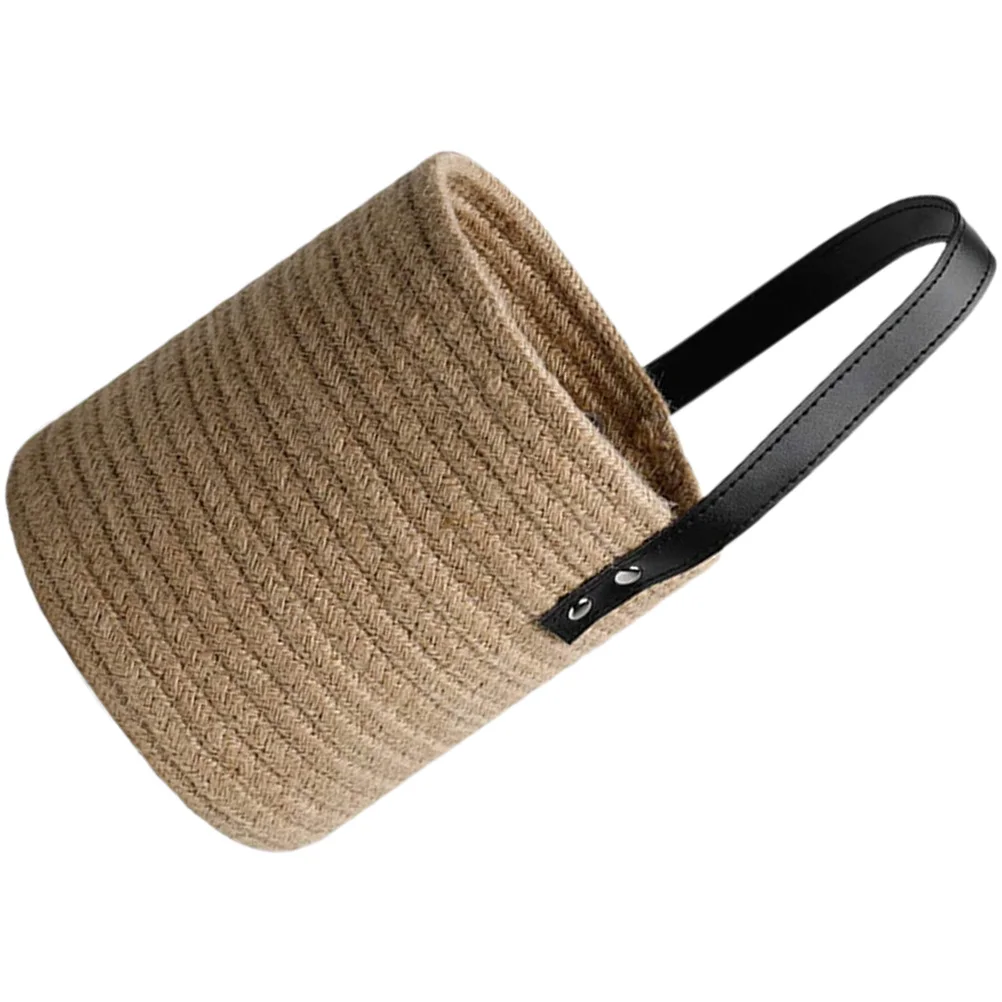 

Wall Hanging Storage 120X40Cm Cotton Rope Handle Flower Basket For Home Kitchen Bathroom Bedroom Organizer Hanging