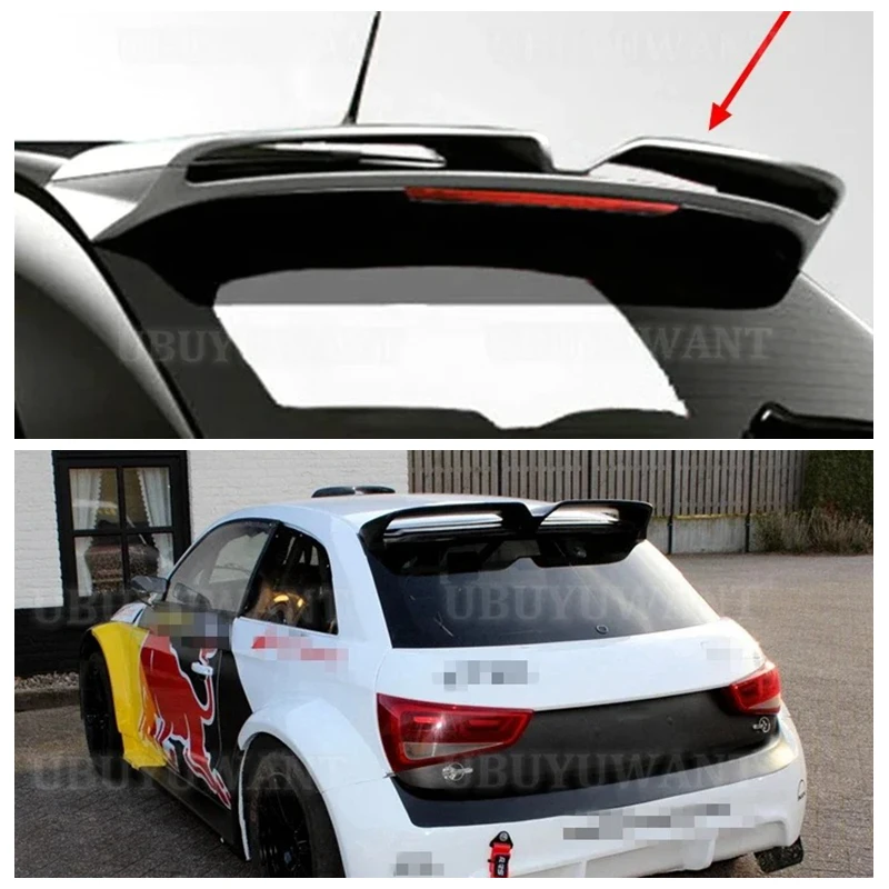 UBUYUWANT, alerón trasero de fibra de carbono de alta calidad, alerón de techo trasero, cubierta de maletero para Audi A1 R18 2010-14
