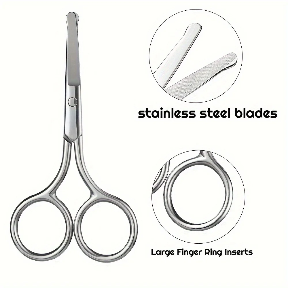 ماكينة تشذيب الشعر الدقيقة ذات الرأس الدائري - للعناية الشخصية وإزالة شعر الوجه وتشذيب شعر الأنف، أداة تشذيب النظافة الشخصية