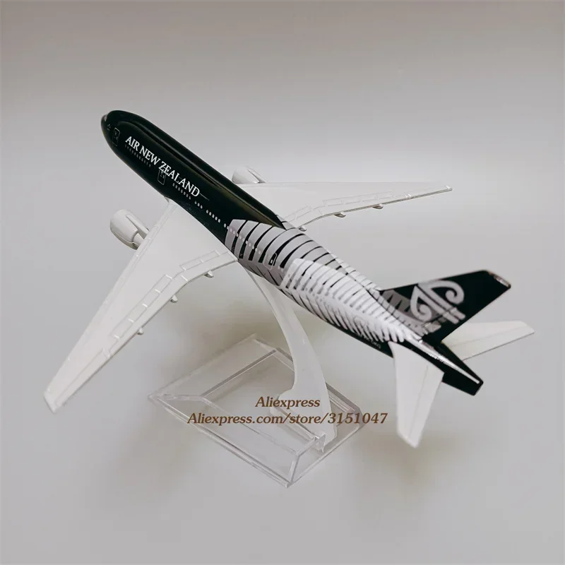 16cm Black Air NEW ZEALAND Airlines Boeing 777 B777 Airways Diecast Airplane Model Plane Model Alloy Metal Aircraft Kids Gifts