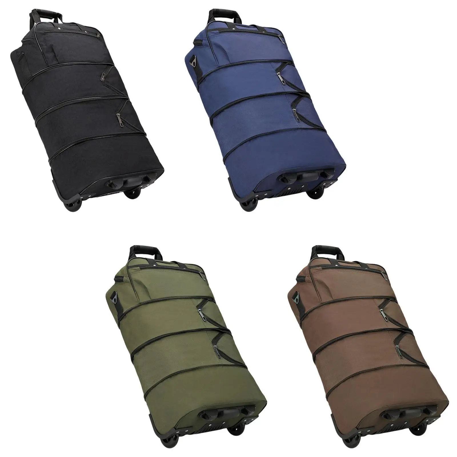 Rollbare Reisetasche, kompakte, multifunktionale, robuste Gepäcktasche mit Rollen