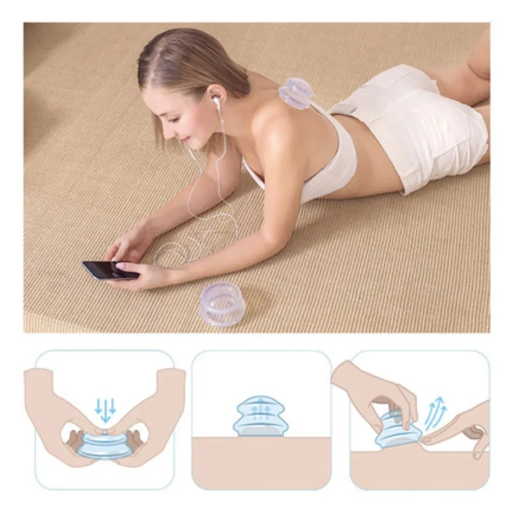 Silicone Vacuum Cupping Set Massage Body Cups Back Gua Sha Ventosas Suction Cup Anti-Cellulite Skin Lift Physiotherapy Jars Slim