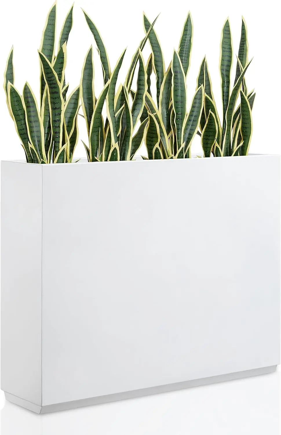 Metallic Heavy Planter for Outdoor Plants, 38Lx10Wx30H Inches Tall and Long Metal Divider Planter Box with for Outside & Indoor