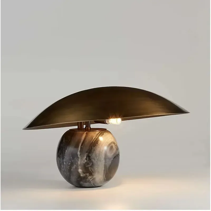 for Modern living room Scandinavian style sofa bedroom marble lamp simple retro study bedside table lamp