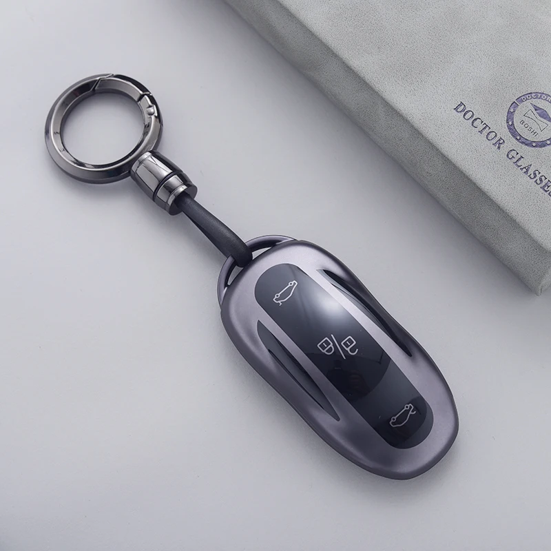 

For Tesla Model Y/3/S/X Car Key Protector Anti-fall Anti-collision and Anti-scratch Protective Case for Remote Control Tools
