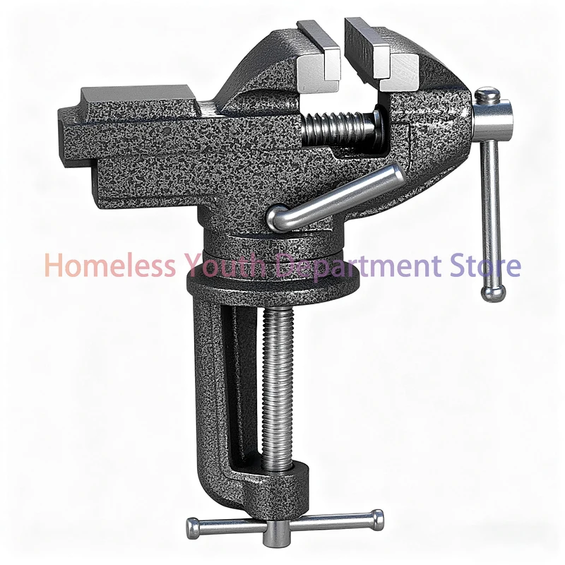 Household universal mini small adjustable bench vise workbench flat jaw vise