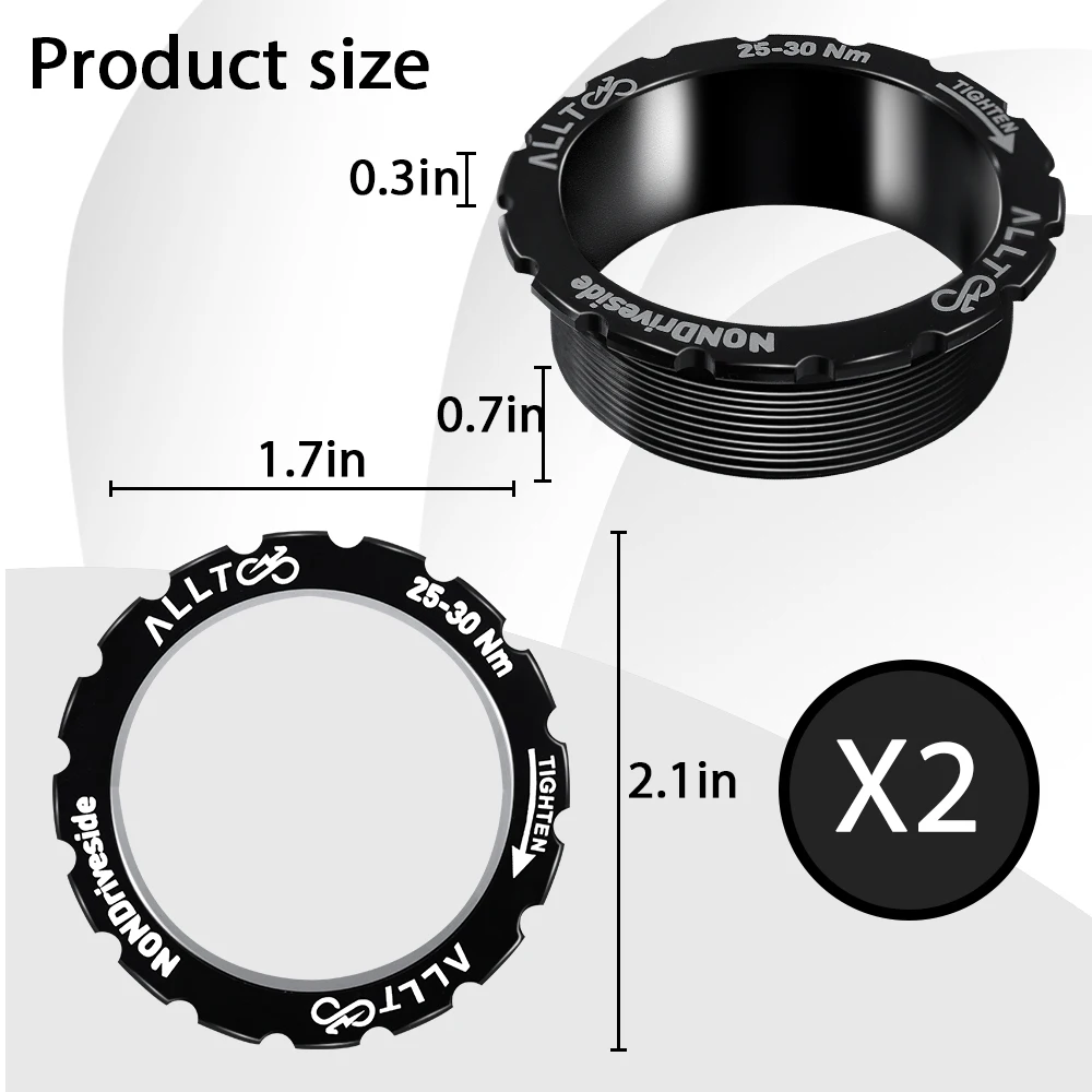 ALLTOO Bike Bottom Bracket BSA BB Part For Colnago V3 V3RS T45 Threaded Shaft Sleeves BB91 BB92 BB86 Road Bicycle Press-in