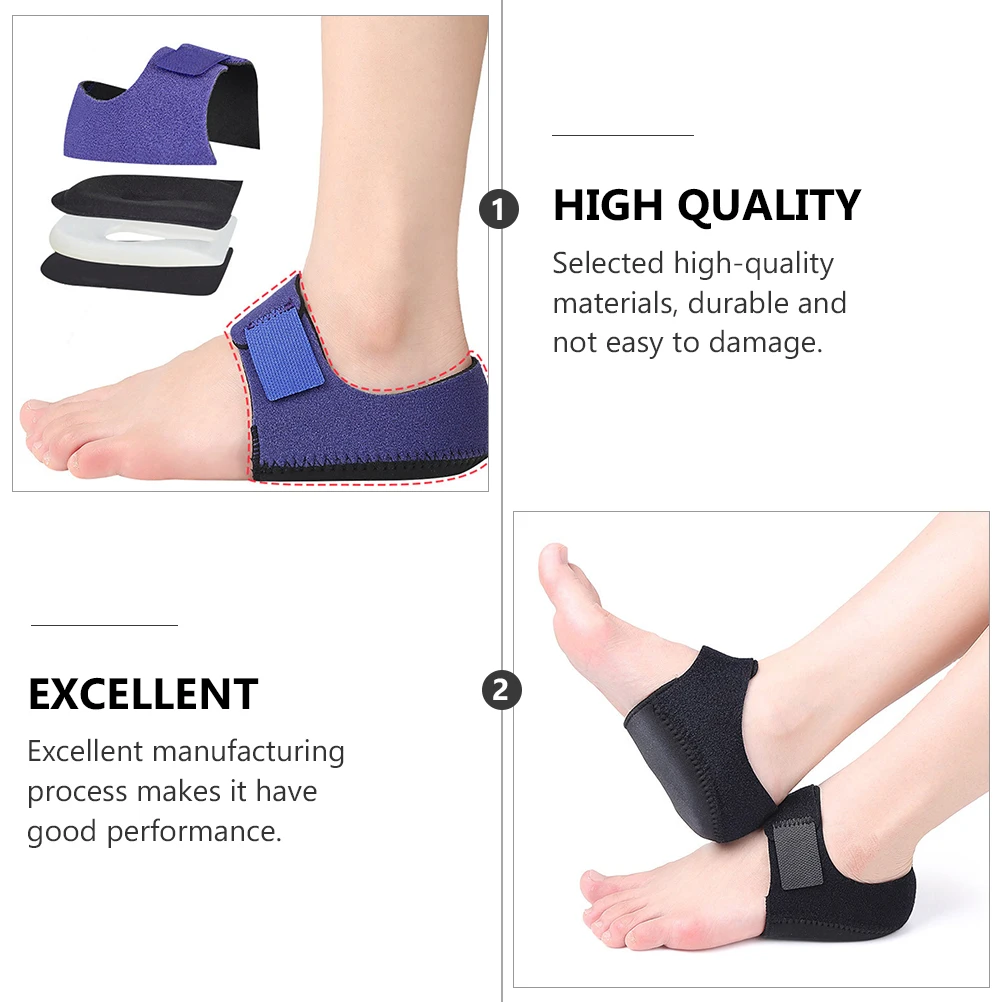 

2 Pcs Protector Heel Miss Prevention for Heels Sbr Protectors Shoes Support Insert Cushions