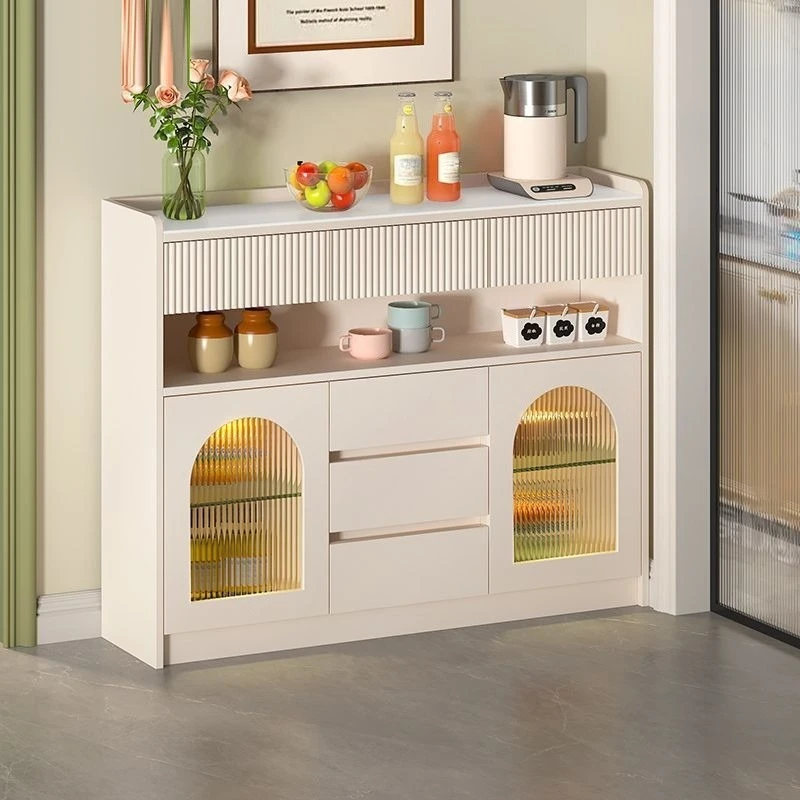 For Dining Side Cabinet 20cm Narrow Cabinet Thin Kitchen Storage Living Room Side Cabinet, Tea Cabinet