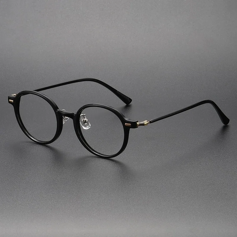 

Retro Oval Glasses Frames Are Suitable Women Who Artistic Men Who Can Pair Them Anti-blue Light Color-changing Anti-fog Lenses
