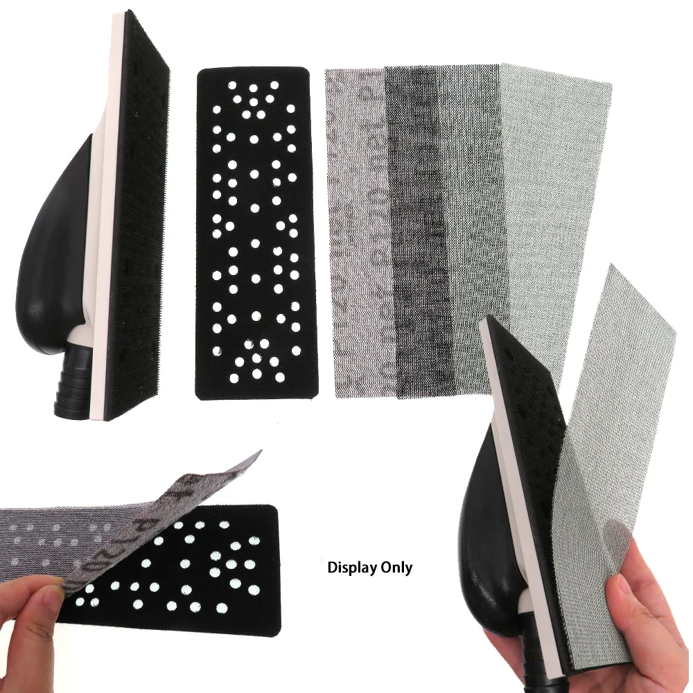 50Pcs/Box Mirka Mesh Abrasive Sanding Discs Grit 80 to 320,70 x 198mm Hook Loop Anti-Blocking Net Sandpaper for Auto Woodworking