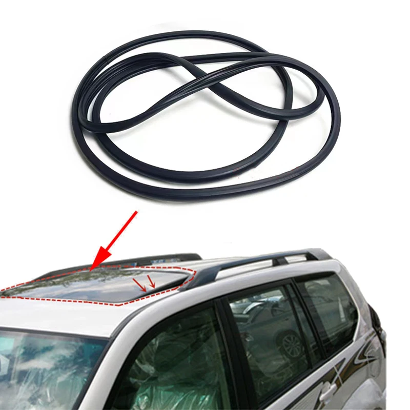 Car Roof Glass Window Weather Rubber Strip Seal Waterproof Strip For Toyota Land Cruiser Prado 120 LC120 150 LC150 2003-2019