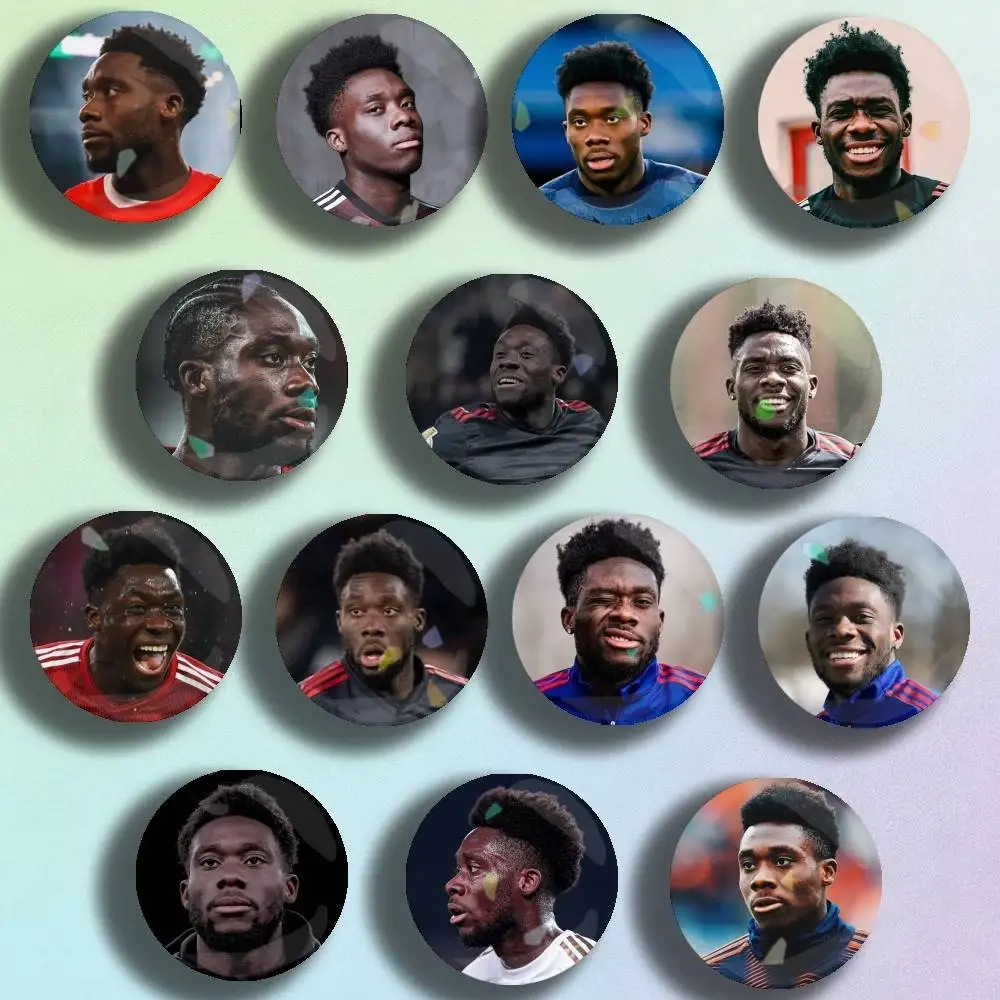 

C-Canada A-Alphonso Soccer Davies Badge Stage Brooches on Backpack Clothes Handmade Enamel Pins for Jewelry Gift Bag Accessory