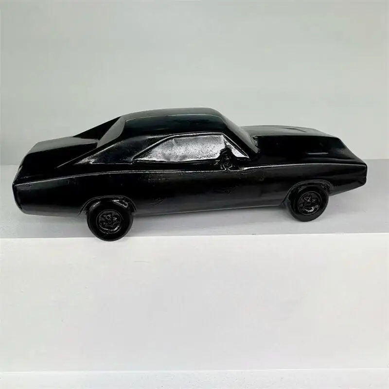 

Натуральный черный обсидиан, резьба по машине, рейки, исцеление, фэншуй, камень, украшение для дома и офиса, праздничные подарки, 1 шт.