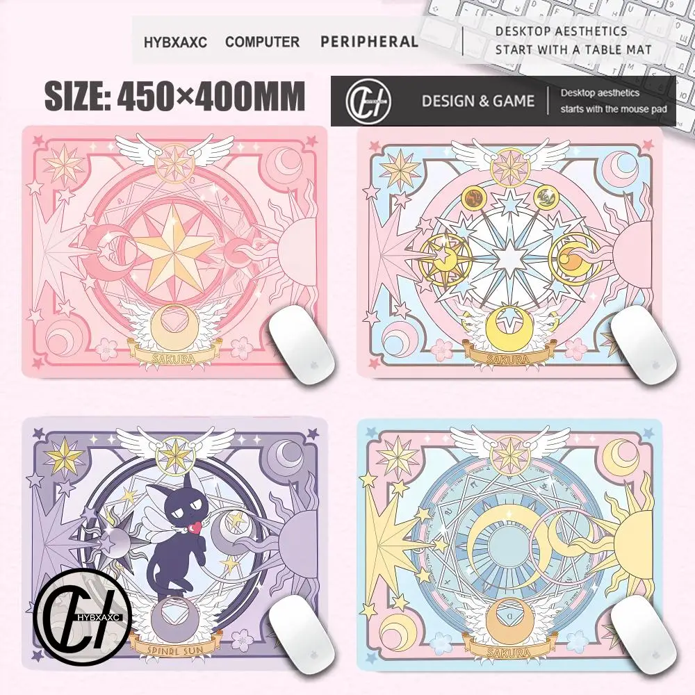 

Pink Magic Small Mouse Pad Gaming Laptops Mousepad Gamer Carpet Keyboard Mat Desk Protector Anime Cartoon Mause Pads 18X22CM