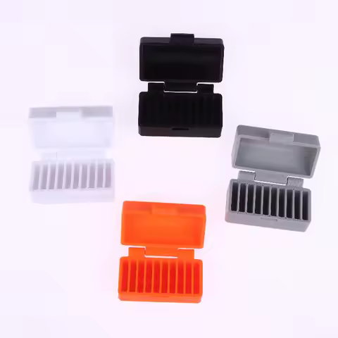 10-Hole CR2032/CR2025 Battery Box Coin Cell Battery Storage Case Portable Batteries Protective Holder Small Battery Organizer