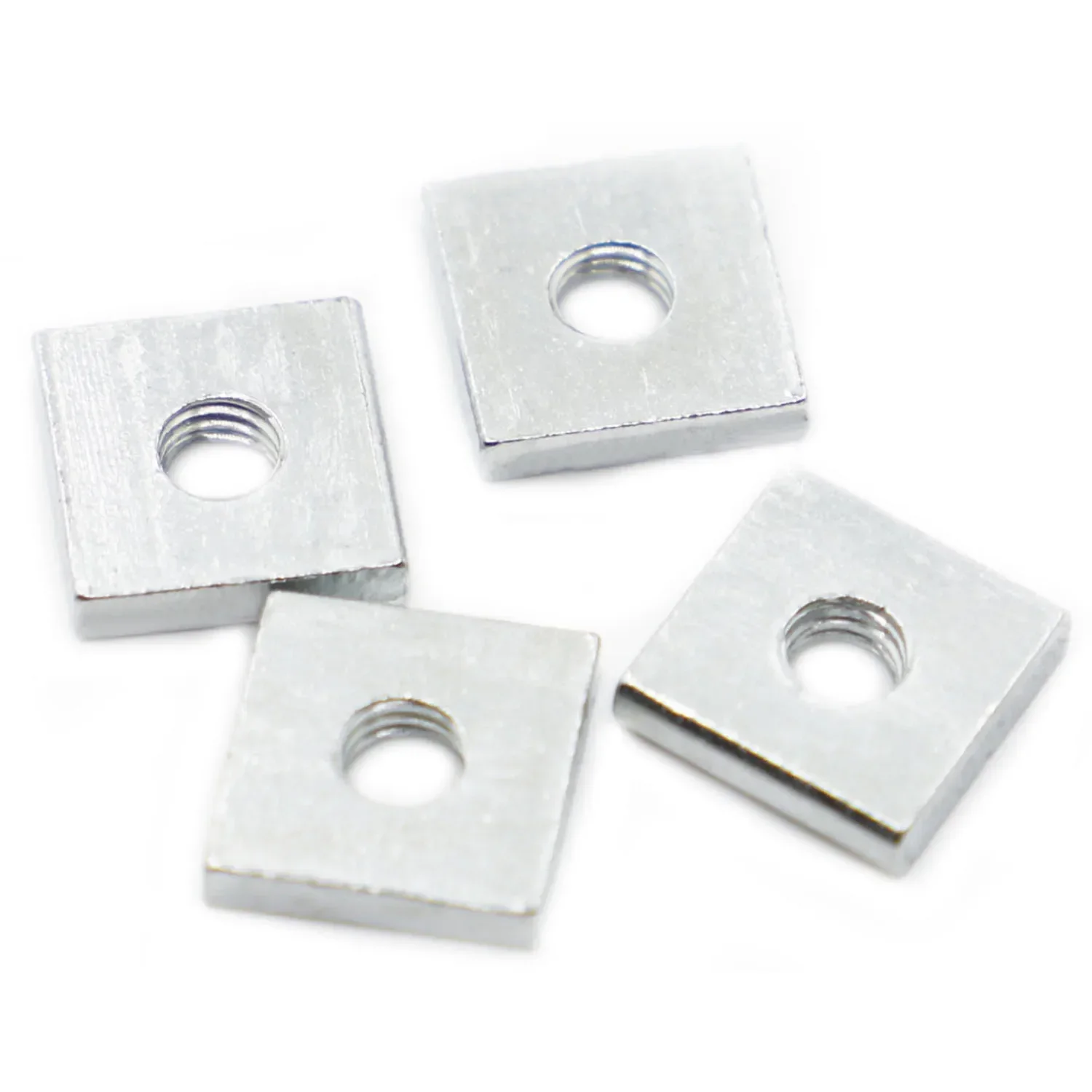 DIN562 Square Nut M3 M4 M5 M6 Carbon Steel Galvanized Zinc Plated Thin Quadrangle Block