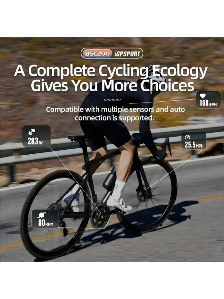 AliExpress iGPSPORT BSC200 Bicycle Computer Cycling Odometer Wireless Speedometer Route Navigation ANT + Bluetooth5.0 Accessories
