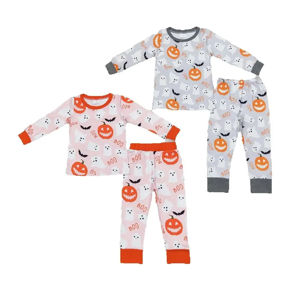 

Baby Girls Boys Halloween Ghost Pumpkin Sibling Pajamas Clothes Sets