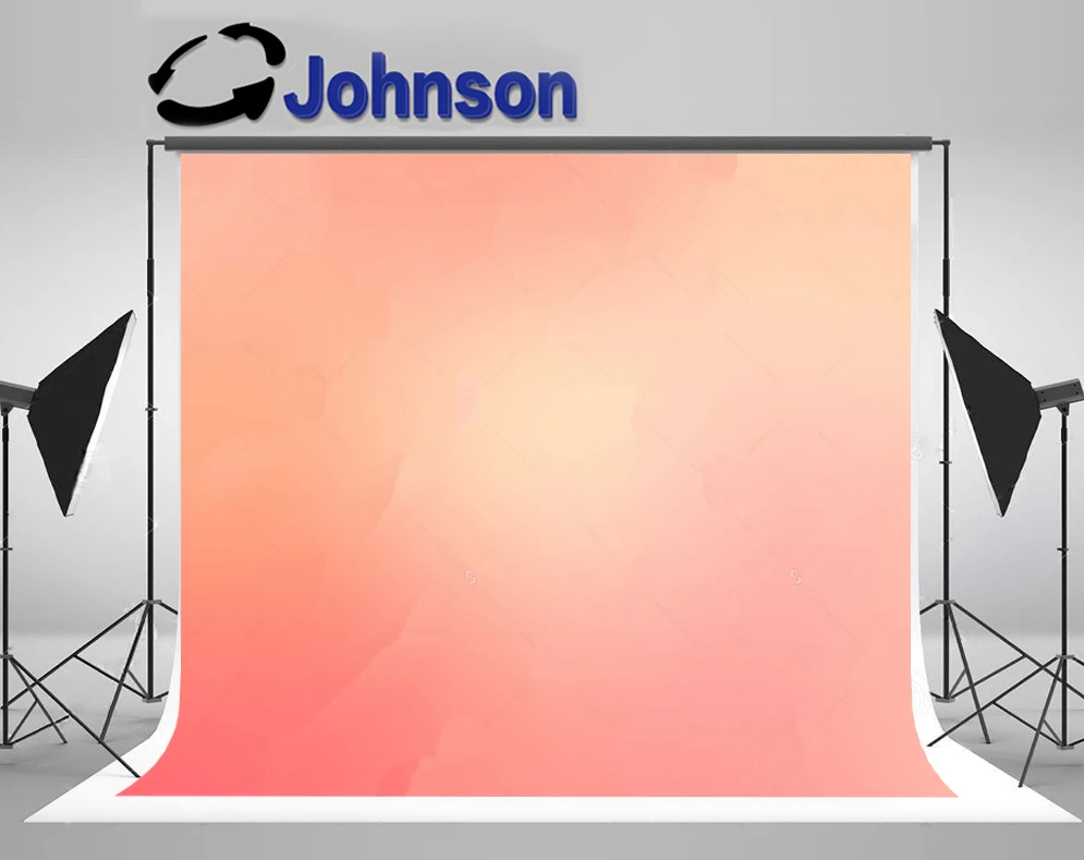 

JOHNSON Peach Blurred Hazy Light Texture Solid Pink background High quality Computer print wall photo backdrop