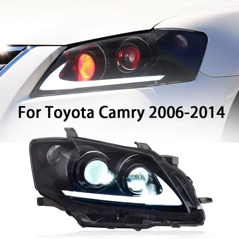 Car Headlights For Toyota Camry 2006-2014 Front Light DRL Head Lamp LED High Configure Plug And Play Tools Auto Accessories