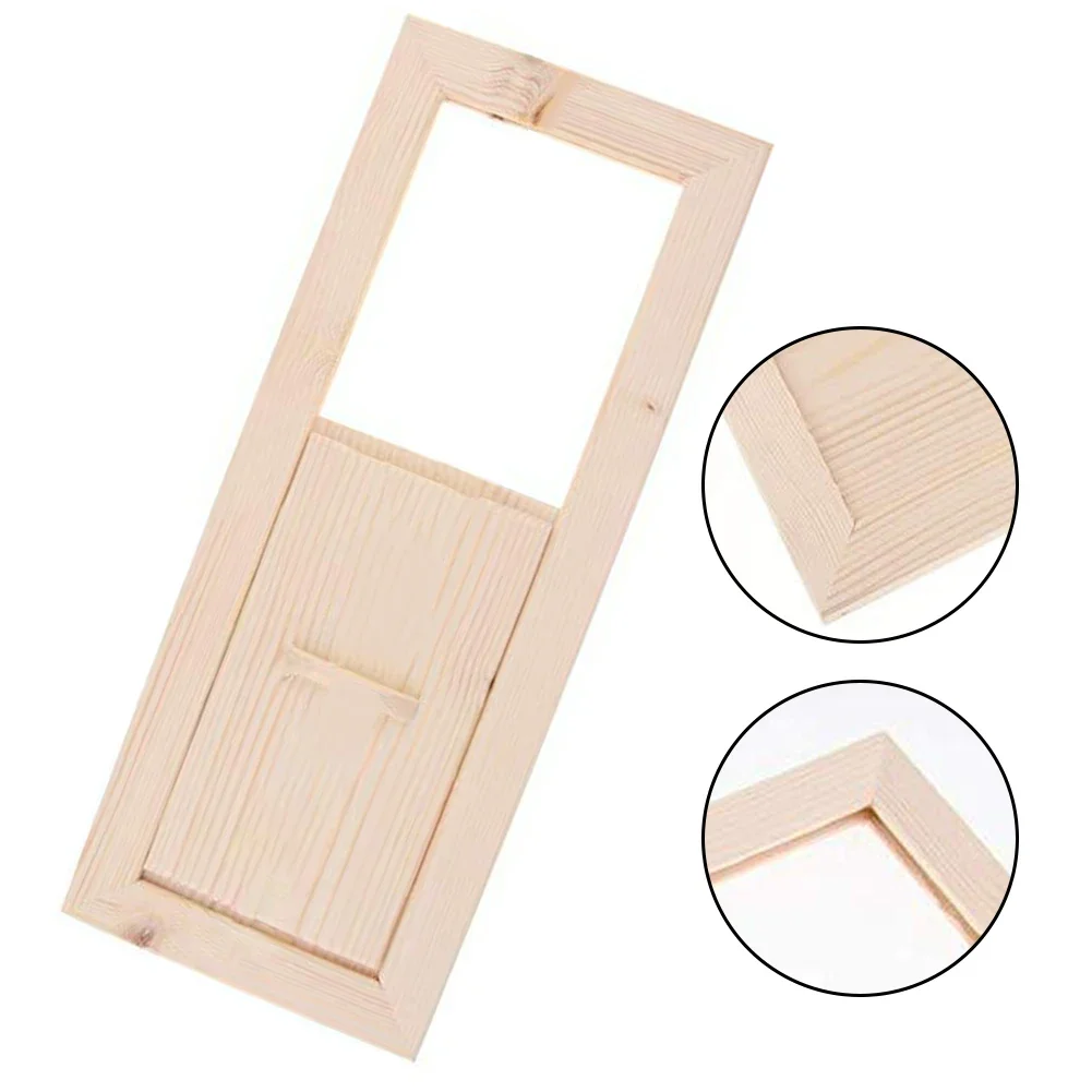 Sauna Ventilation Flap Exhaust Air Slide Wood Valves For Window For Steam Room Adjustable Ventilation Plate