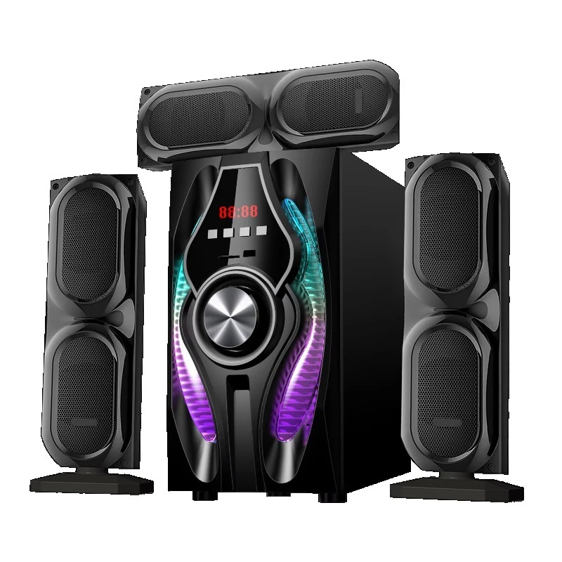 

Dual power supply audio home theater active speaker system