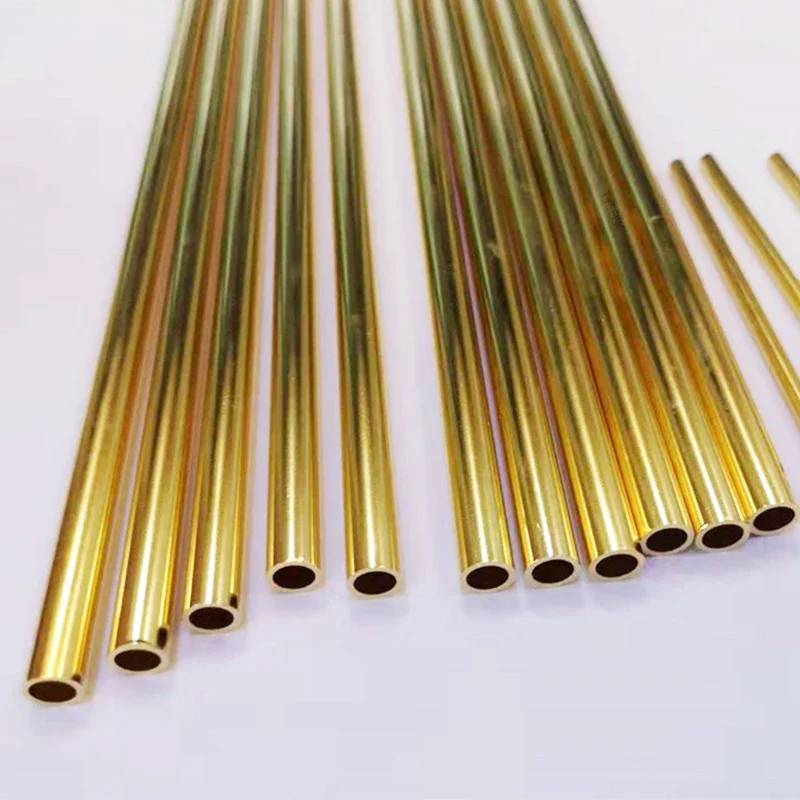 2pieces Brass Tube 100mm Brass Pipe for DIY Knife Handle Rivet Diameter 2mm,3mm,4mm,5mm,6mm,8mm,10mm Hand Tool Part