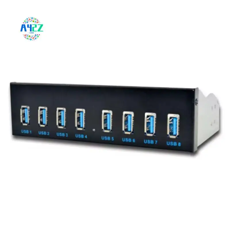 A42Z-8 Port USB Hub USB3 5.25 USB 3.0 Front Panel Splitters USB 3.0 Hub For PC USB-HUB Multiple USB3.0 HUB Splitter Hubs