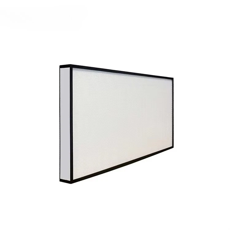 Filtre à panneaux pour salle blanche en papier filtre en fibre de verre à mini-plis haute efficacité