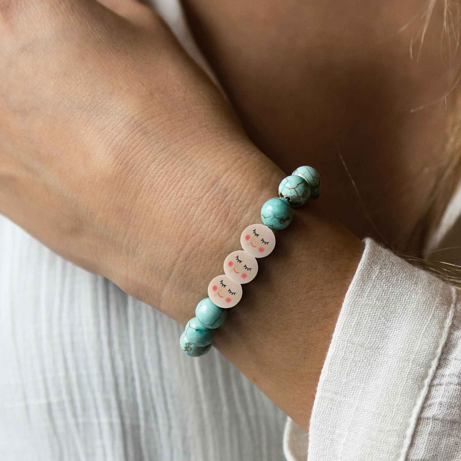 

Wooden Craft Shapes Beads 50Pcs Natural DIY Wooden Beads for Bracelets Necklaces Gifts Craft Making Supplies in Bulk