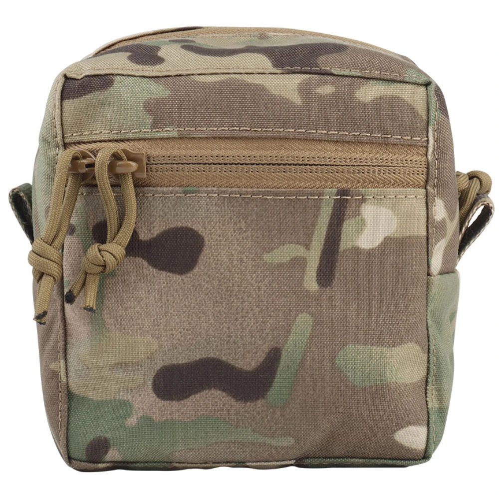 Wosport Small GP Pouch Cordura Fabric YKK Zipper Laser Cut MOLLE Mount Velcro Lined Interior for Airsoft Outdoor Gear Storage