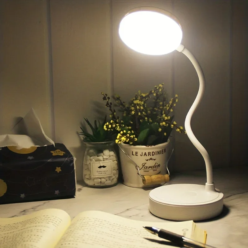 Table Lamp USB Rechargeable Desk Lamp Bed Reading Book Night Light  Eye Protection Light Foldable  Study Office Work Lamp