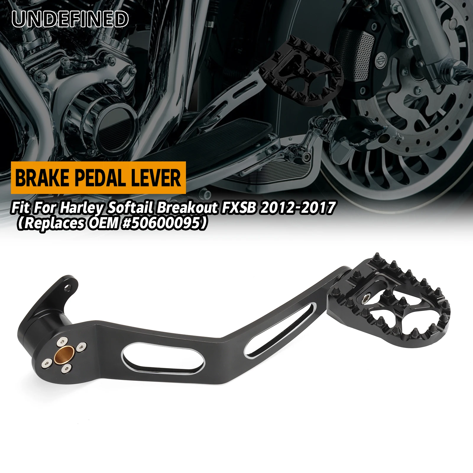 

Для Harley Softail Breakout FXSB 2012-2017 Riot MX Style мотоциклетный тормозной рычаг с подножной педалью заменяет OEM 50600095
