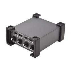 4Channels Passive DI-Box Unit Hum Eliminator 1/4'' instrument Direct Box to XLR Impedance Transform Audio Isolator DI Direct Box