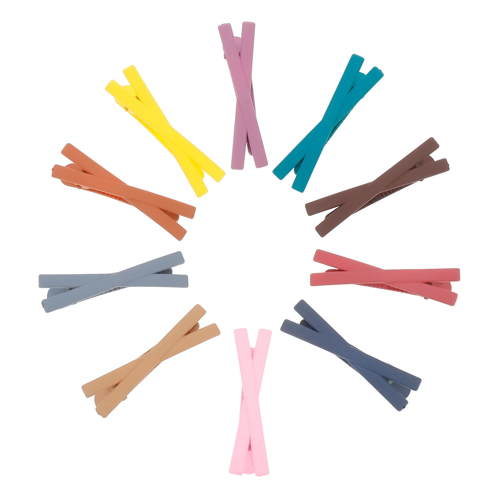 

10pcs Frosted Hair Pins Women Braid Clip Grip Bobby Pins Headwear Accessories Mixed Strong Hold Barrettes